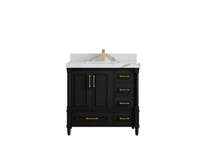 Aberdeen 36 in. W x 22 in. D Center Sink Bathroom Vanity - photo 10