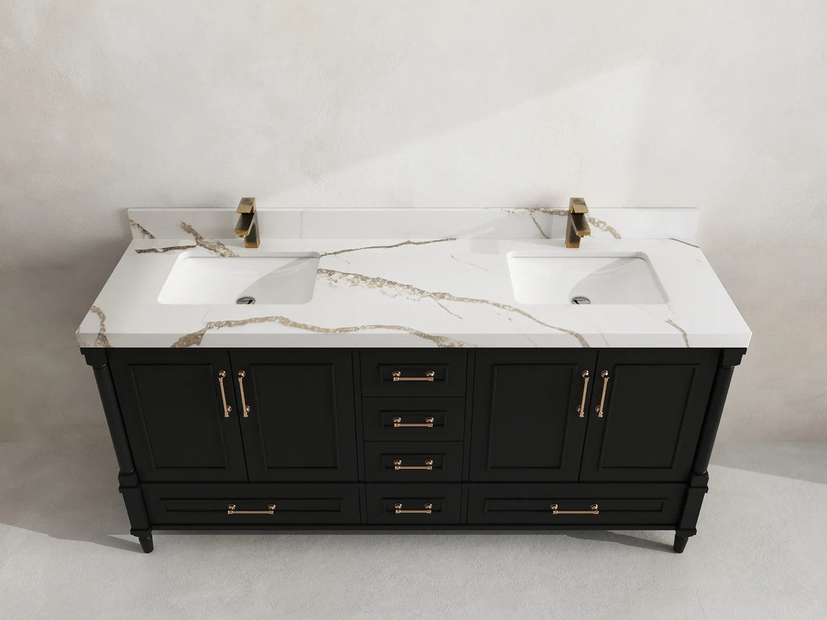 Aberdeen 72 in. W x 22 in. D Double Sink Bathroom Vanity