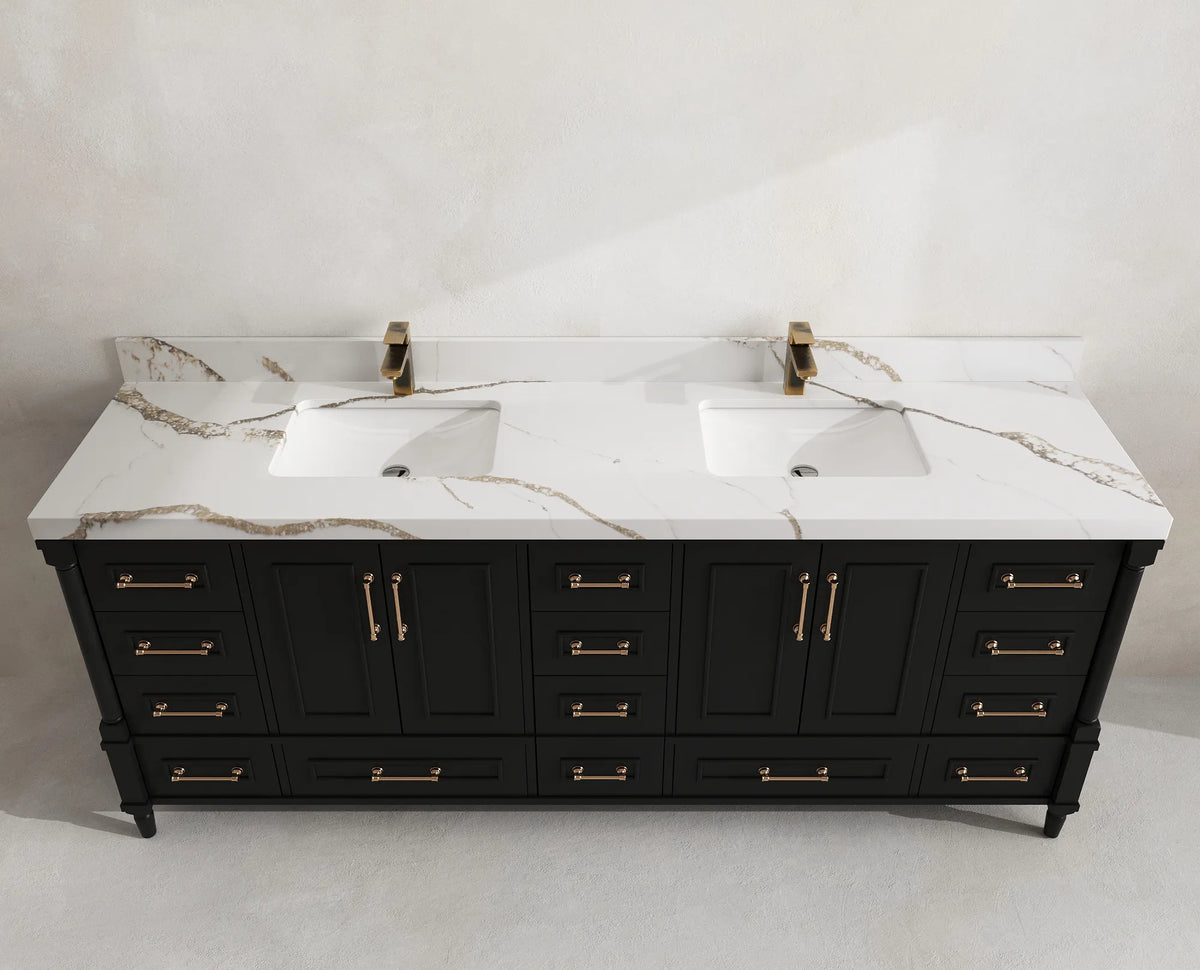 Aberdeen 84 in. W x 22 in. D Double Sink Bathroom Vanity