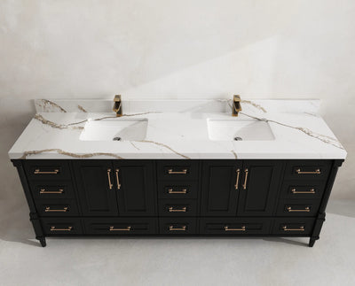 Aberdeen 84 in. W x 22 in. D Double Sink Bathroom Vanity