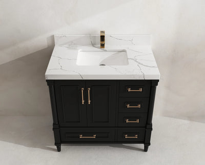 Aberdeen 36 in. W x 22 in. D Center Sink Bathroom Vanity