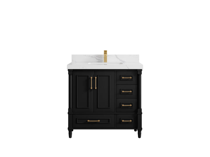 Aberdeen 36 in. W x 22 in. D Center Sink Bathroom Vanity - photo 12