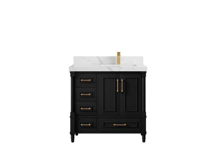 Aberdeen 36 in. W x 22 in. D Right Offset Sink Bathroom Vanity - photo 12