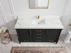 Aberdeen 60 in. W x 22 in. D Single Sink Bathroom Vanity - photo 12