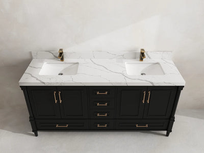 Aberdeen 72 in. W x 22 in. D Double Sink Bathroom Vanity