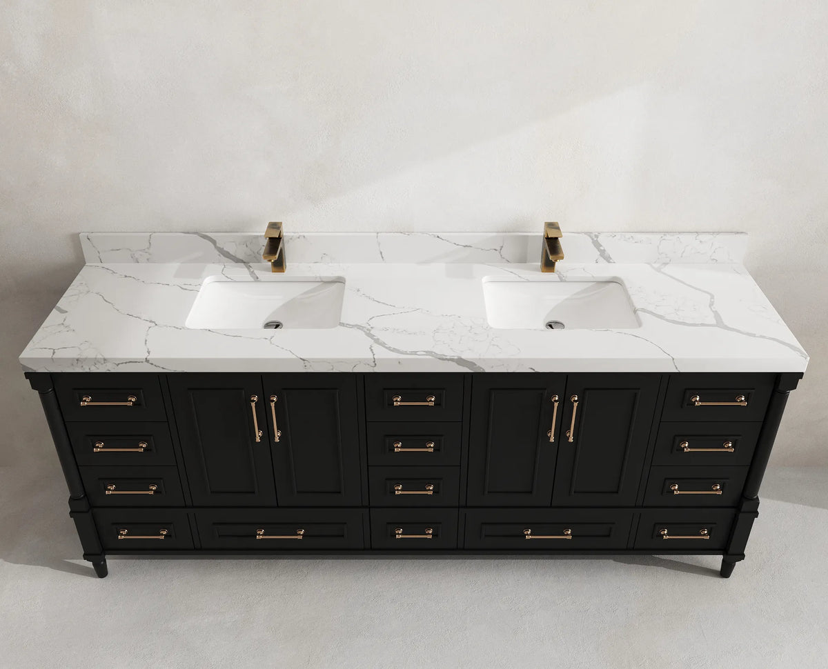Aberdeen 84 in. W x 22 in. D Double Sink Bathroom Vanity