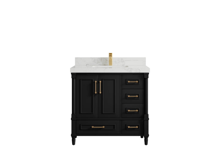 Aberdeen 36 in. W x 22 in. D Center Sink Bathroom Vanity - photo 14