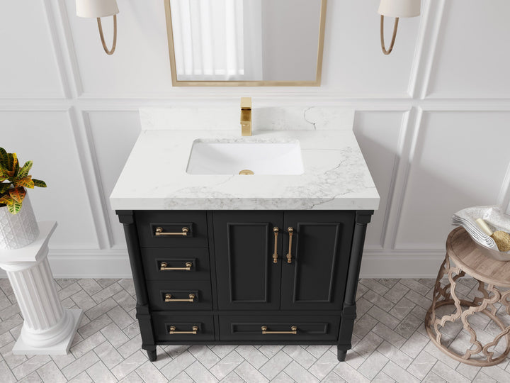 Aberdeen 36 in. W x 22 in. D Center Sink Bathroom Vanity - photo 13