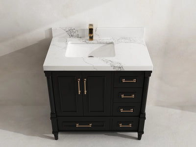 Aberdeen 36 in. W x 22 in. D Left Offset Sink Bathroom Vanity