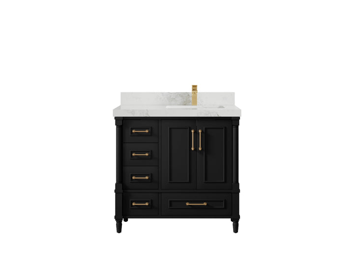 Aberdeen 36 in. W x 22 in. D Right Offset Sink Bathroom Vanity - photo 16