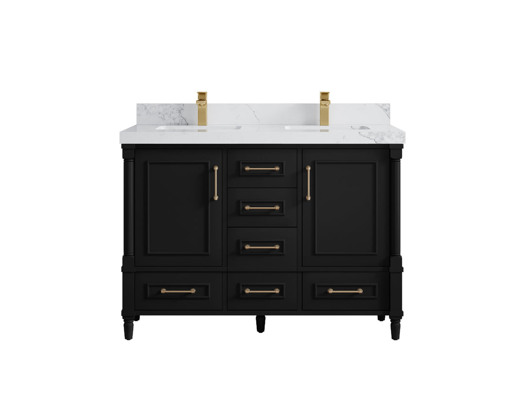 Aberdeen 48 in. W x 22 in. D Double Sink Bathroom Vanity | 
              
                Black
                
                  
             - ABD-CAB-BLK-47D - photo №12