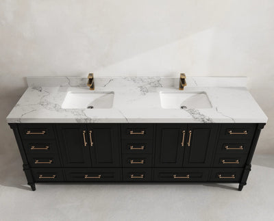 Aberdeen 84 in. W x 22 in. D Double Sink Bathroom Vanity