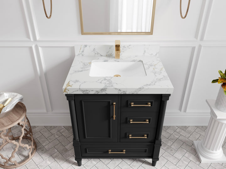 Aberdeen 30 in. W x 22 in. D Single Sink Bathroom Vanity - photo 43