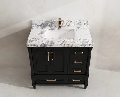 Aberdeen 36 in. W x 22 in. D Center Sink Bathroom Vanity