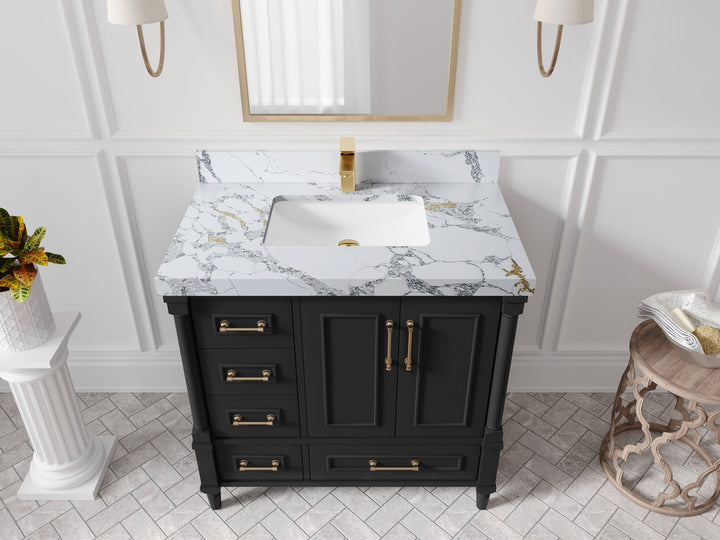 Aberdeen 36 in. W x 22 in. D Center Sink Bathroom vanity - photo 15