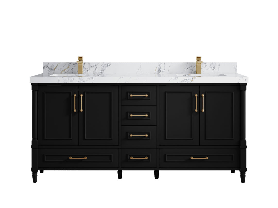 Aberdeen 72 in. W x 22 in. D Double Sink Bathroom Vanity