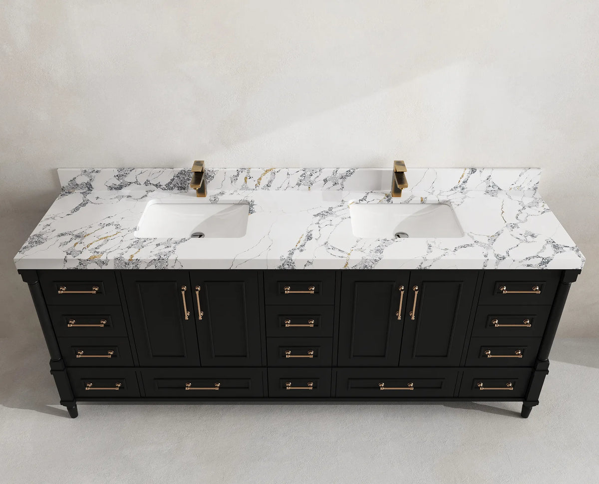 Aberdeen 84 in. W x 22 in. D Double Sink Bathroom Vanity