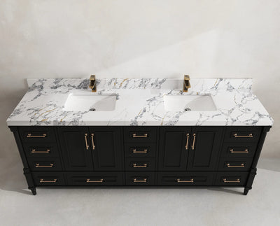 Aberdeen 84 in. W x 22 in. D Double Sink Bathroom Vanity