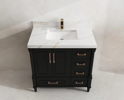 Aberdeen 36 in. W x 22 in. D Center Sink Bathroom Vanity