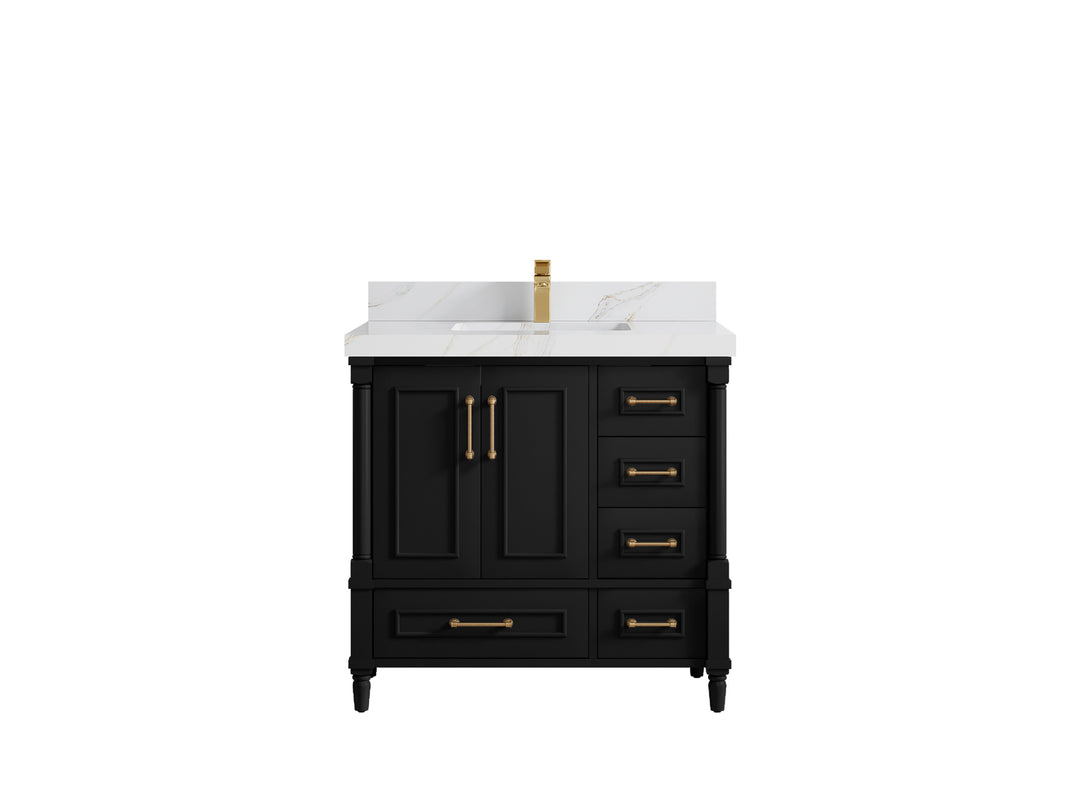 Aberdeen 36 in. W x 22 in. D Center Sink Bathroom Vanity