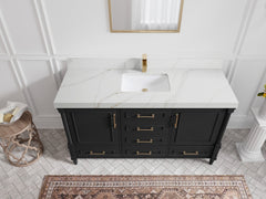 Aberdeen 60 in. W x 22 in. D Single Sink Bathroom Vanity - photo 16