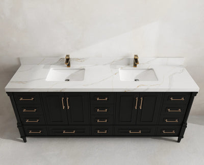Aberdeen 84 in. W x 22 in. D Double Sink Bathroom Vanity