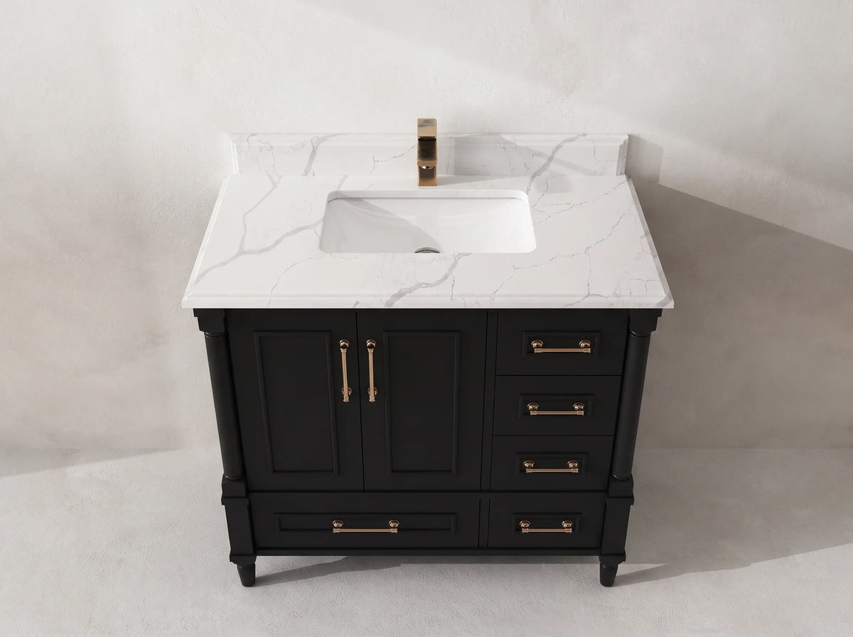 Aberdeen 36 in. W x 22 in. D Center Sink Bathroom Vanity