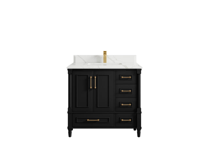 Aberdeen 36 in. W x 22 in. D Center Sink Bathroom Vanity - photo 24