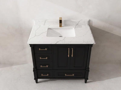 Aberdeen 36 in. W x 22 in. D Right Offset Sink Bathroom Vanity