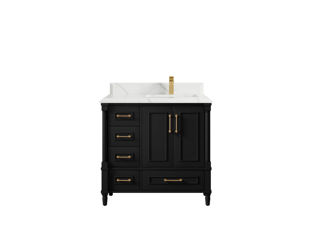 Aberdeen 36 in. W x 22 in. D Right Offset Sink Bathroom Vanity