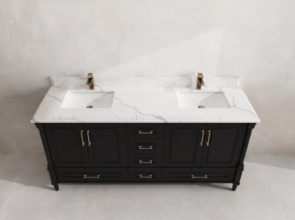 Aberdeen 72 in. W x 22 in. D Double Sink Bathroom Vanity