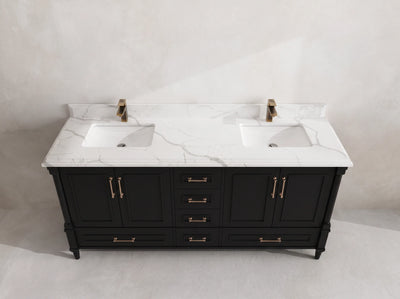 Aberdeen 72 in. W x 22 in. D Double Sink Bathroom Vanity