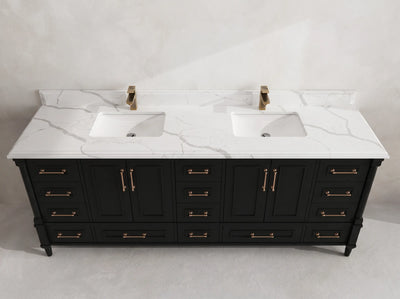 Aberdeen 84 in. W x 22 in. D Double Sink Bathroom Vanity