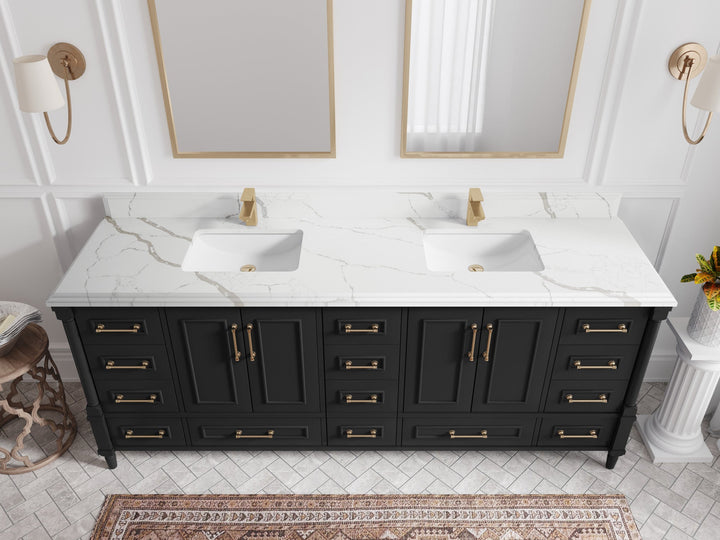 Aberdeen 84 in. W x 22 in. D Double Sink Bathroom Vanity - photo 22