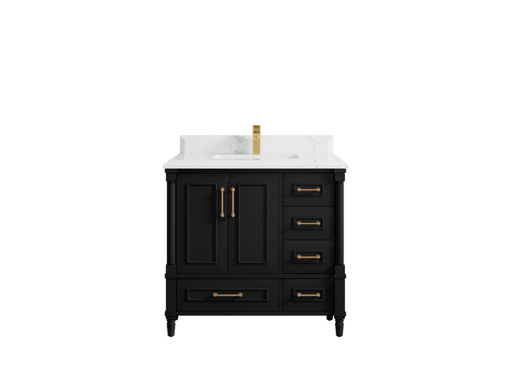 Aberdeen 36 in. W x 22 in. D Center Sink Bathroom Vanity - photo 26