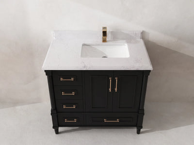 Aberdeen 36 in. W x 22 in. D Right Offset Sink Bathroom Vanity