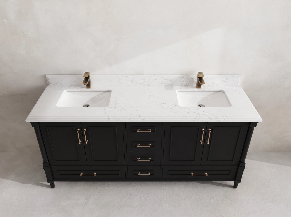 Aberdeen 72 in. W x 22 in. D Double Sink Bathroom Vanity