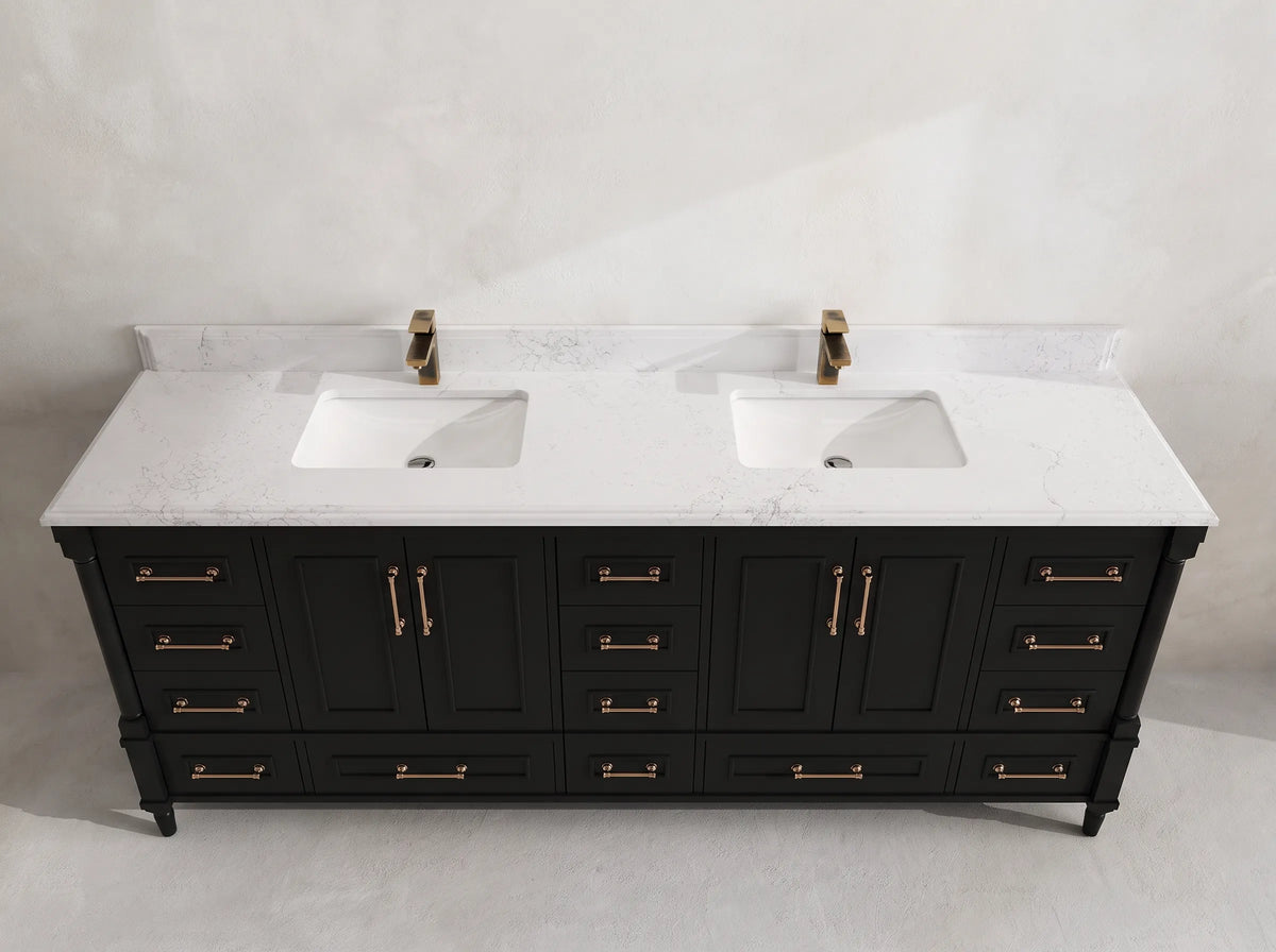 Aberdeen 84 in. W x 22 in. D Double Sink Bathroom Vanity