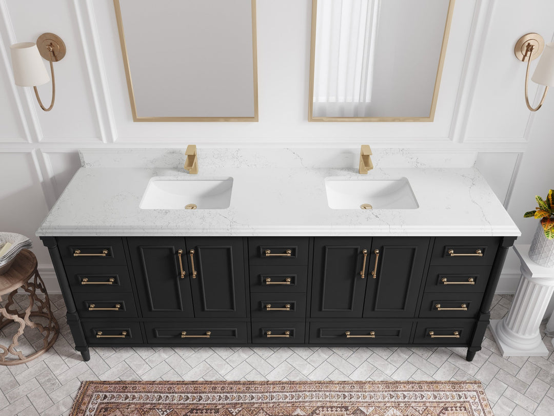Aberdeen 84 in. W x 22 in. D Double Sink Bathroom Vanity