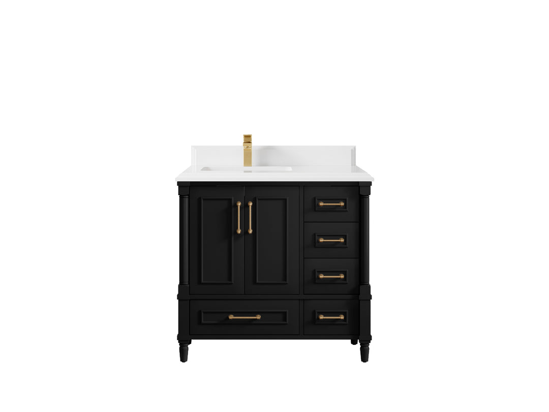 Aberdeen 36 in. W x 22 in. D Left Offset Sink Bathroom Vanity