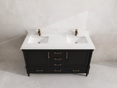 Aberdeen 60 in. W x 22 in. D Double Sink Bathroom Vanity