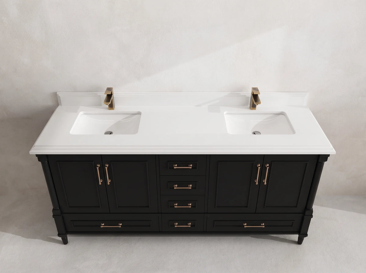 Aberdeen 72 in. W x 22 in. D Double Sink Bathroom Vanity