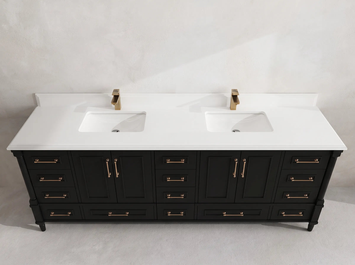 Aberdeen 84 in. W x 22 in. D Double Sink Bathroom Vanity