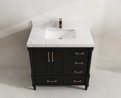 Aberdeen 36 in. W x 22 in. D Center Sink Bathroom Vanity