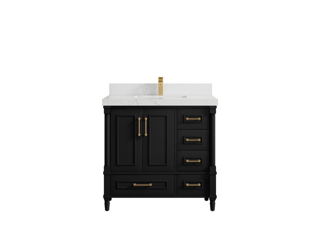 Aberdeen 36 in. W x 22 in. D Center Sink Bathroom Vanity