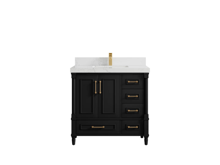 Aberdeen 36 in. W x 22 in. D Center Sink Bathroom Vanity - photo 30