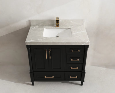Aberdeen 36 in. W x 22 in. D Center Sink Bathroom Vanity