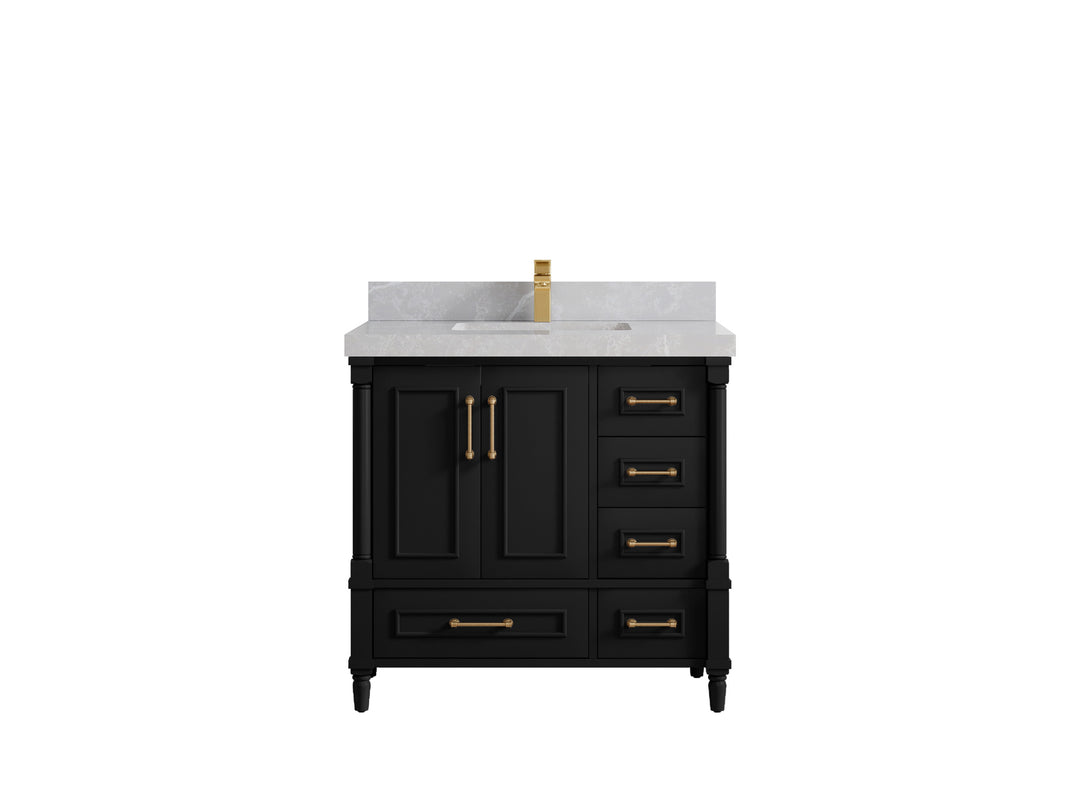 Aberdeen 36 in. W x 22 in. D Center Sink Bathroom Vanity