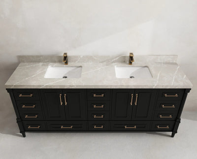 Aberdeen 84 in. W x 22 in. D Double Sink Bathroom Vanity