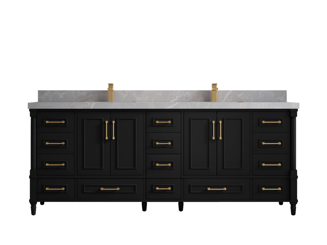 Aberdeen 84 in. W x 22 in. D Double Sink Bathroom Vanity